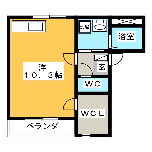 JR東海道本線 岐阜駅 バス乗車時間:42分 最寄りバス停で下車 徒歩6分 2階建 築20年(ワンルーム/1階)の間取り写真