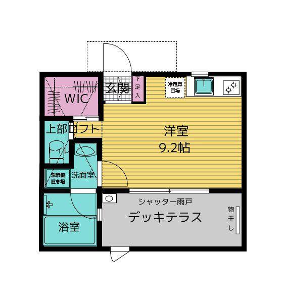 メゾンブランアネックス(ワンルーム/1階)の間取り写真