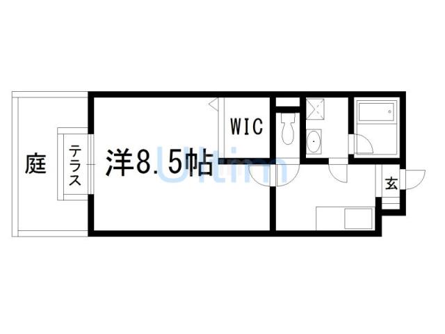 UNO HOUSE(1K/1階)の間取り写真