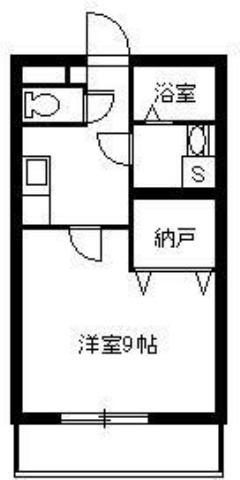 エアリアル坂之上(1K/2階)の間取り写真