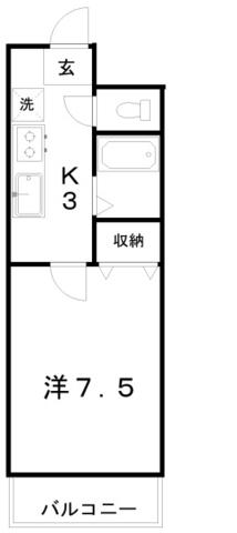CRAY4(1K/3階)の間取り写真