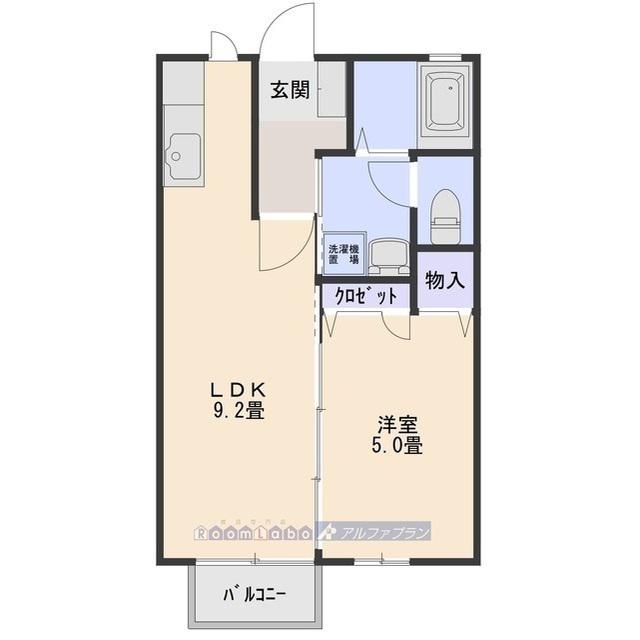ホクレアの丘H(1LDK/2階)の間取り写真
