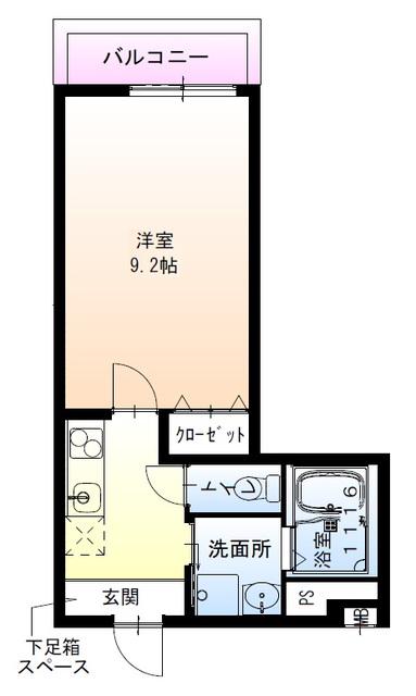 フジパレス堺諏訪森サウス(1K/1階)の間取り写真