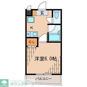 MIOハウス(1K/2階)の間取り写真