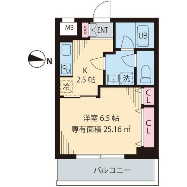 セレリーオ・ニッコー(1K/2階)の間取り写真