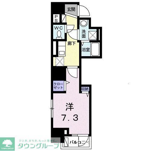 ベラ セラータ(1K/2階)の間取り写真