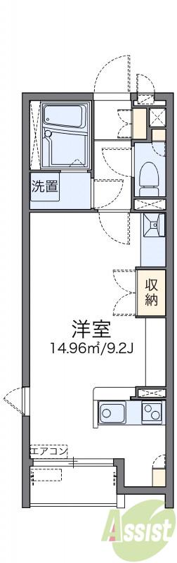 レオネクスト南花屋敷(ワンルーム/2階)の間取り写真