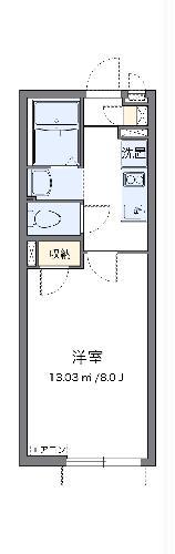 クレイノオトーニョ(1K/1階)の間取り写真