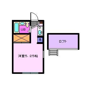 MAISON駿(1K/2階)の間取り写真
