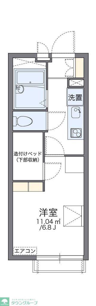 レオパレスNANPEI(1K/2階)の間取り写真
