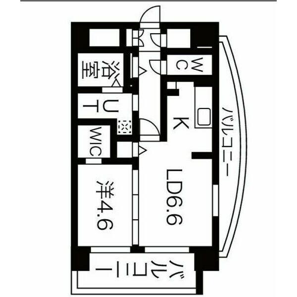 シェソワ東桜(1LDK/8階)の間取り写真