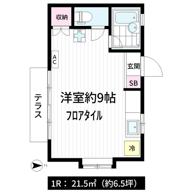 サンライズ沼袋(ワンルーム/1階)の間取り写真