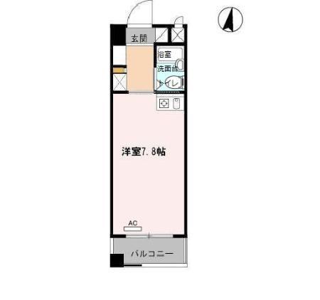 KOMODOKASA MIWA(ワンルーム/2階)の間取り写真