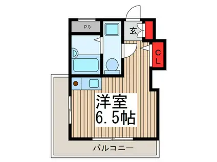 エクセルプラザ(ワンルーム/4階)の間取り写真