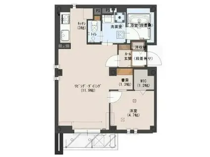 グランシェイド二番町(1LDK/2階)の間取り写真