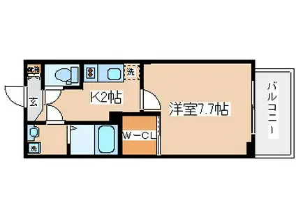 エストーネハーバーランド(1K/11階)の間取り写真