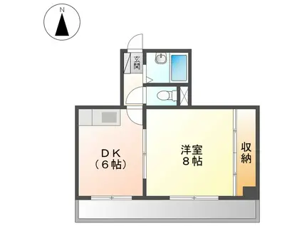 加藤ビル(1DK/5階)の間取り写真