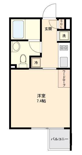 GRANPASEO新宿(1K/3階)の間取り写真