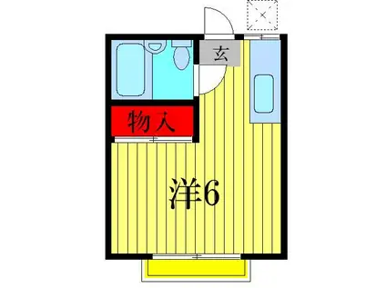 アーバンエミ(ワンルーム/1階)の間取り写真