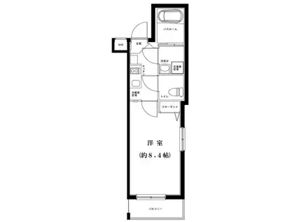 グランフォース高円寺(1K/1階)の間取り写真