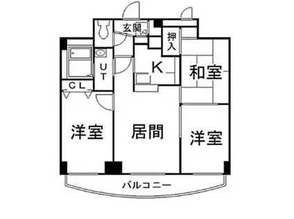 カスティージョ(3LDK/4階)の間取り写真