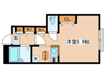 QUALIA目白(ワンルーム/1階)の間取り写真