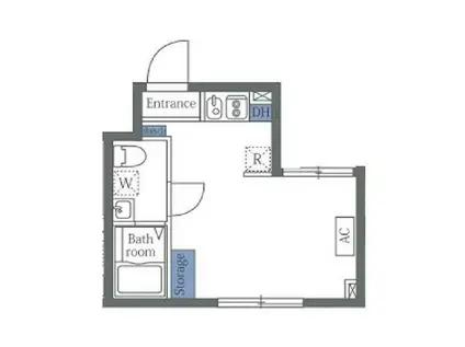 ヴァンテジオ蒲田(ワンルーム/3階)の間取り写真