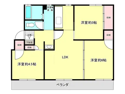 SOCIA(3LDK/3階)の間取り写真