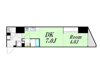 サムティ阿波座BELSIA(1DK/7階)の間取り写真