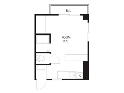 泉中央ビル(ワンルーム/3階)の間取り写真