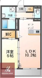 スイートテラス ルリエ(1LDK/3階)の間取り写真