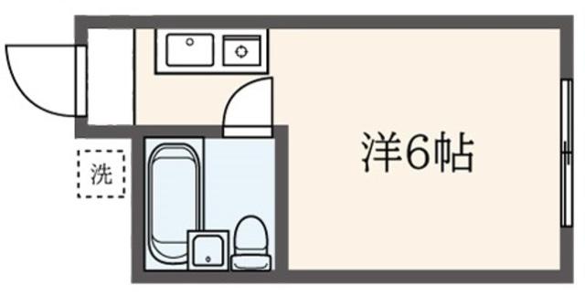 TMハウス(ワンルーム/1階)の間取り写真