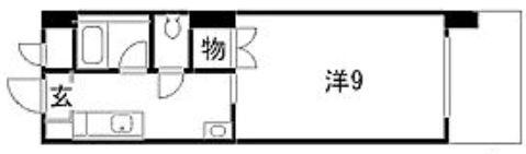 アークハイツ内山下(1K/2階)の間取り写真