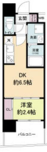セレニテ天六リアン(1DK/6階)の間取り写真
