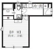 ZAMPATA(1K/4階)の間取り写真