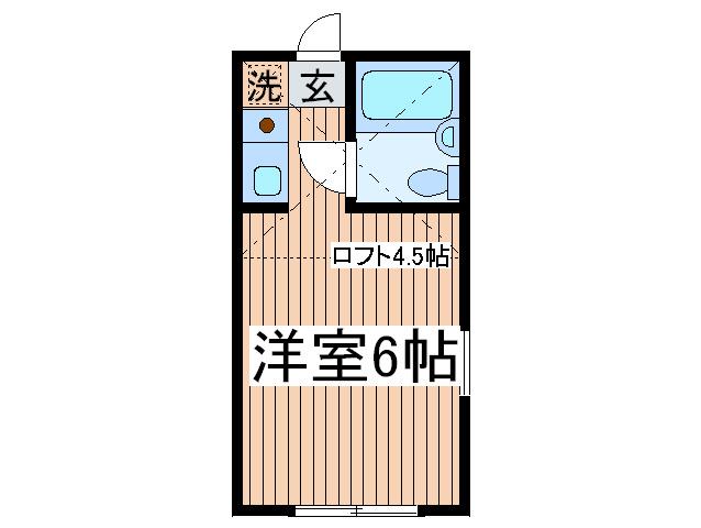 アテナ白糸台コーポ(ワンルーム/1階)の間取り写真