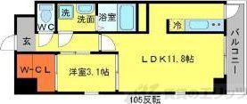 SCENE TRE(1LDK/3階)の間取り写真