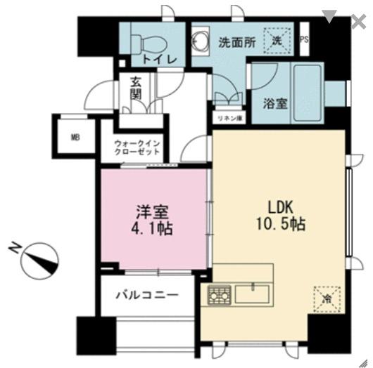 インプレスト赤坂(1LDK/2階)の間取り写真