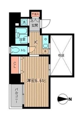 エルヴァージュ神田神保町(1K/8階)の間取り写真