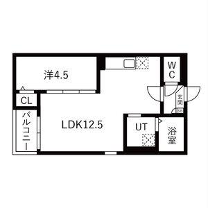 JACK MIYOSHIV(1LDK/2階)の間取り写真