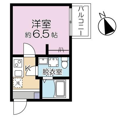 アイクル西川口(1K/2階)の間取り写真