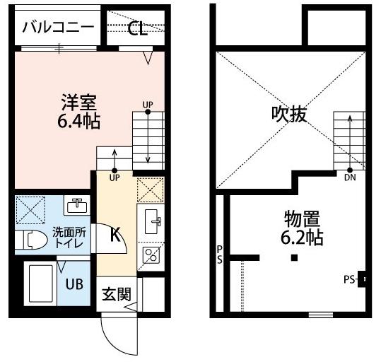 モンテベルテ(1SK/1階)の間取り写真