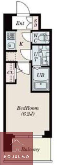 S-RESIDENCE城東SEVER(1K/3階)の間取り写真