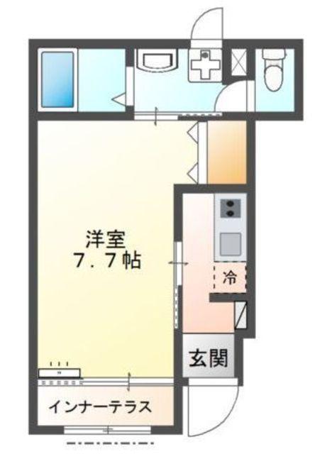 所沢市小手指町アパート工事(1K/1階)の間取り写真