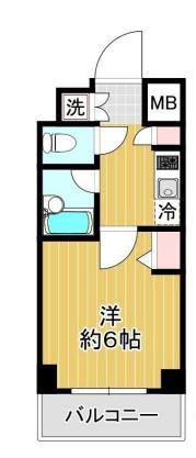 スパシエアルマール浮間公園(1K/3階)の間取り写真