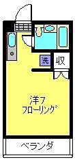 キャッスルアメジストII(ワンルーム/4階)の間取り写真