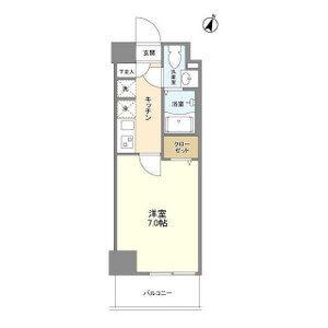 アルファコート西川口26(1K/5階)の間取り写真