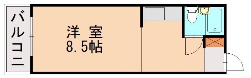 イルマーレ産大前(ワンルーム/2階)の間取り写真