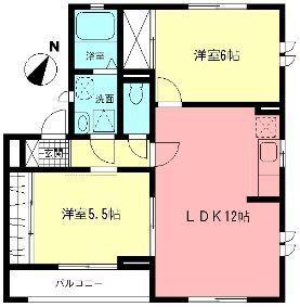 クレストハイツ(2LDK/3階)の間取り写真