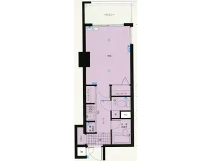 ピュアドームエスパルシア博多(1K/7階)の間取り写真